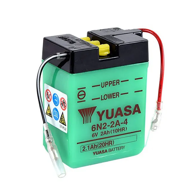6N2-2A-4 DG Battery with acid pack Yuasa (6N22A4PK)