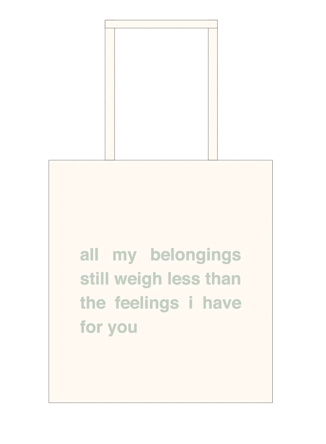 achoo tote | canvas   sage