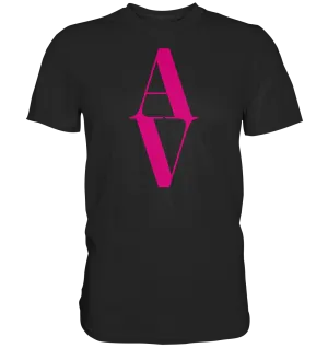 AV / Premium Unisex Tshirt with Pink AV Logo