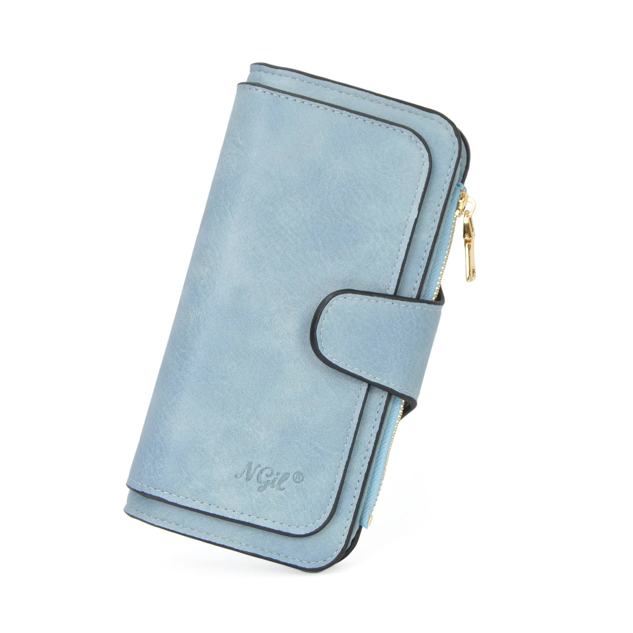 Blue NGIL Trifold Wallet