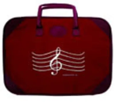 BRIEFCASE G CLEF MAROON