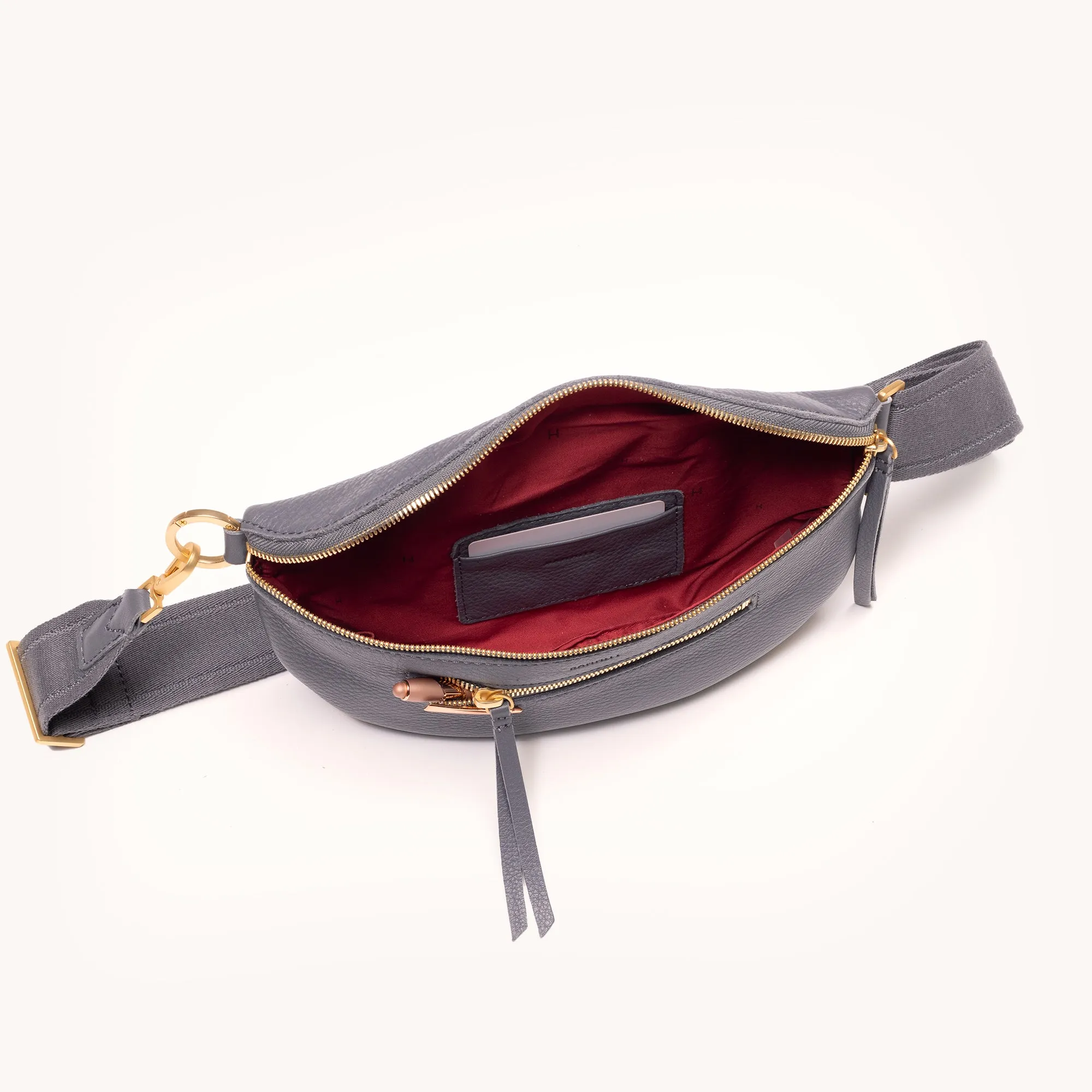 Charles Crossbody | Sonnet Grey/Brushed Gold | Med