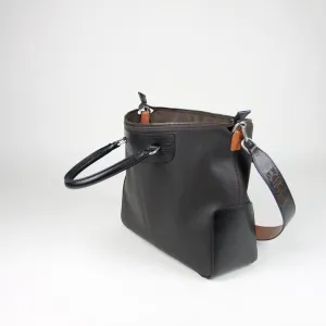 Classic Large Womens Black Leather Work Handbag Purse Leather Shoulder Purse Bag for Ladies
