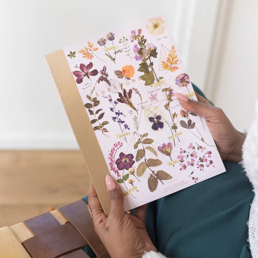 Clothbound Notebook "Love Garden"