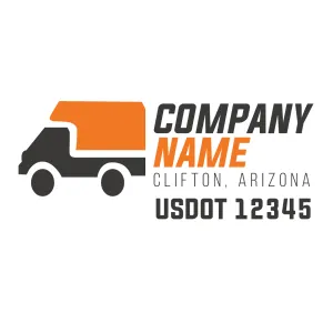 Company Name Truck Door Decal (USDOT), 2 Pack