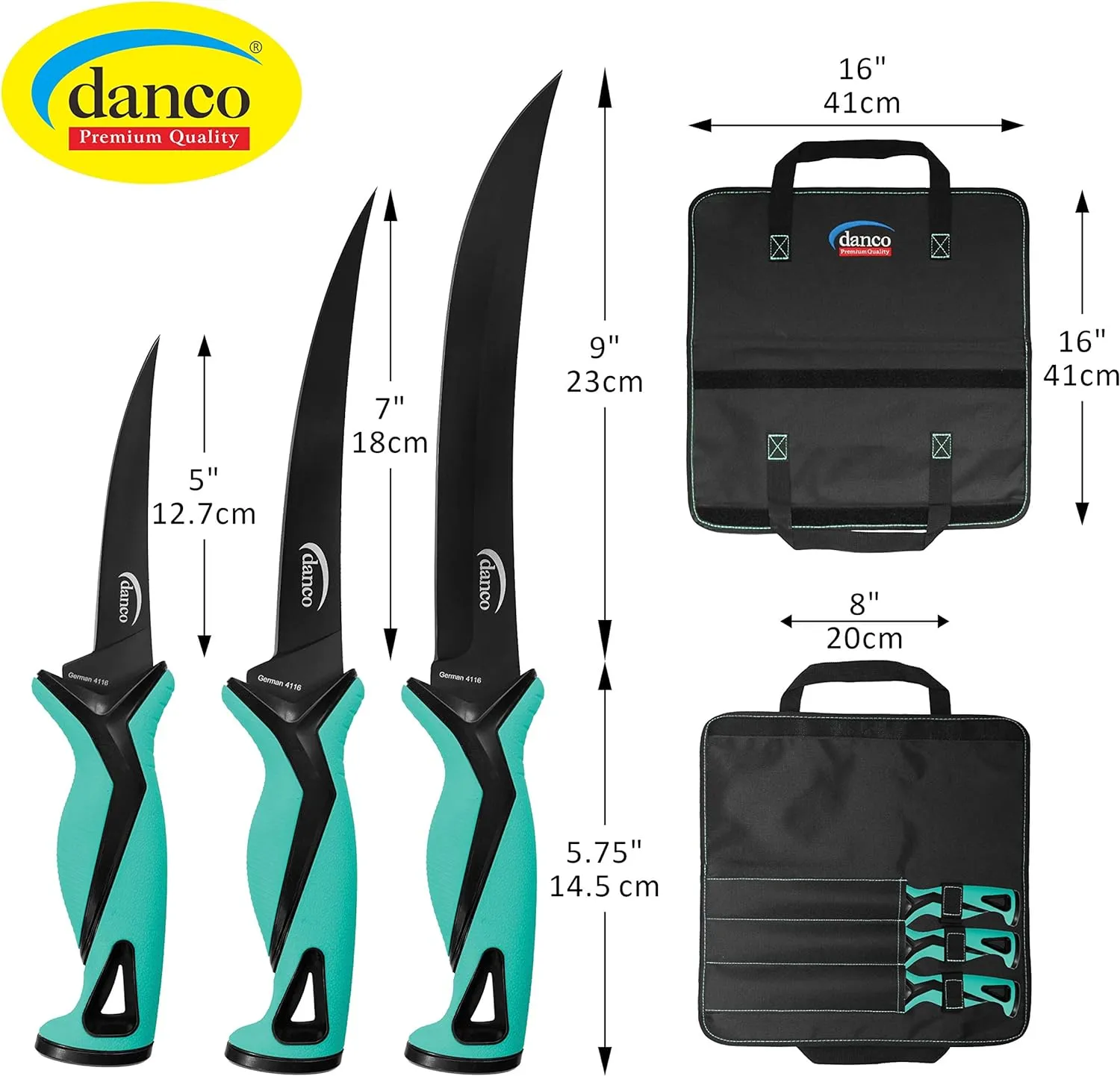 Danco 3 PIECE Knife Kit - Pro Series