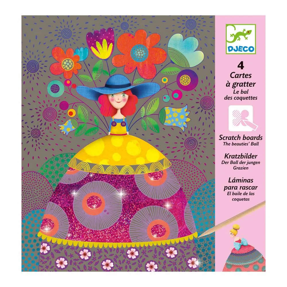 Djeco Beauties' Ball Scratch Cards Scratch Cards