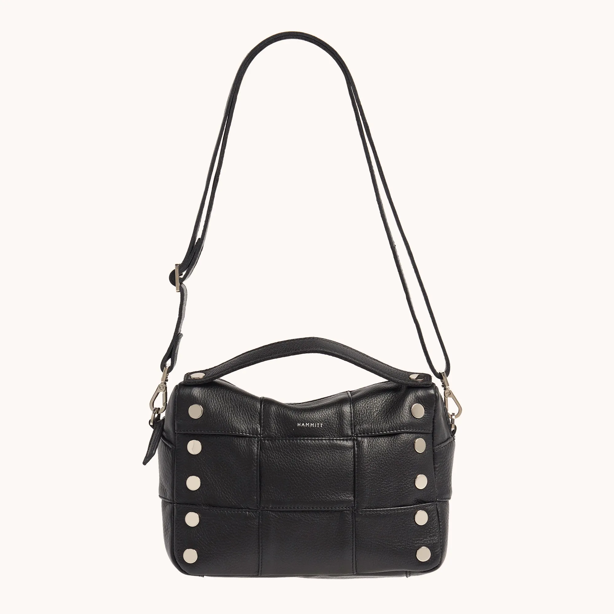 Evan Crossbody | Black Weave/Silver | Med