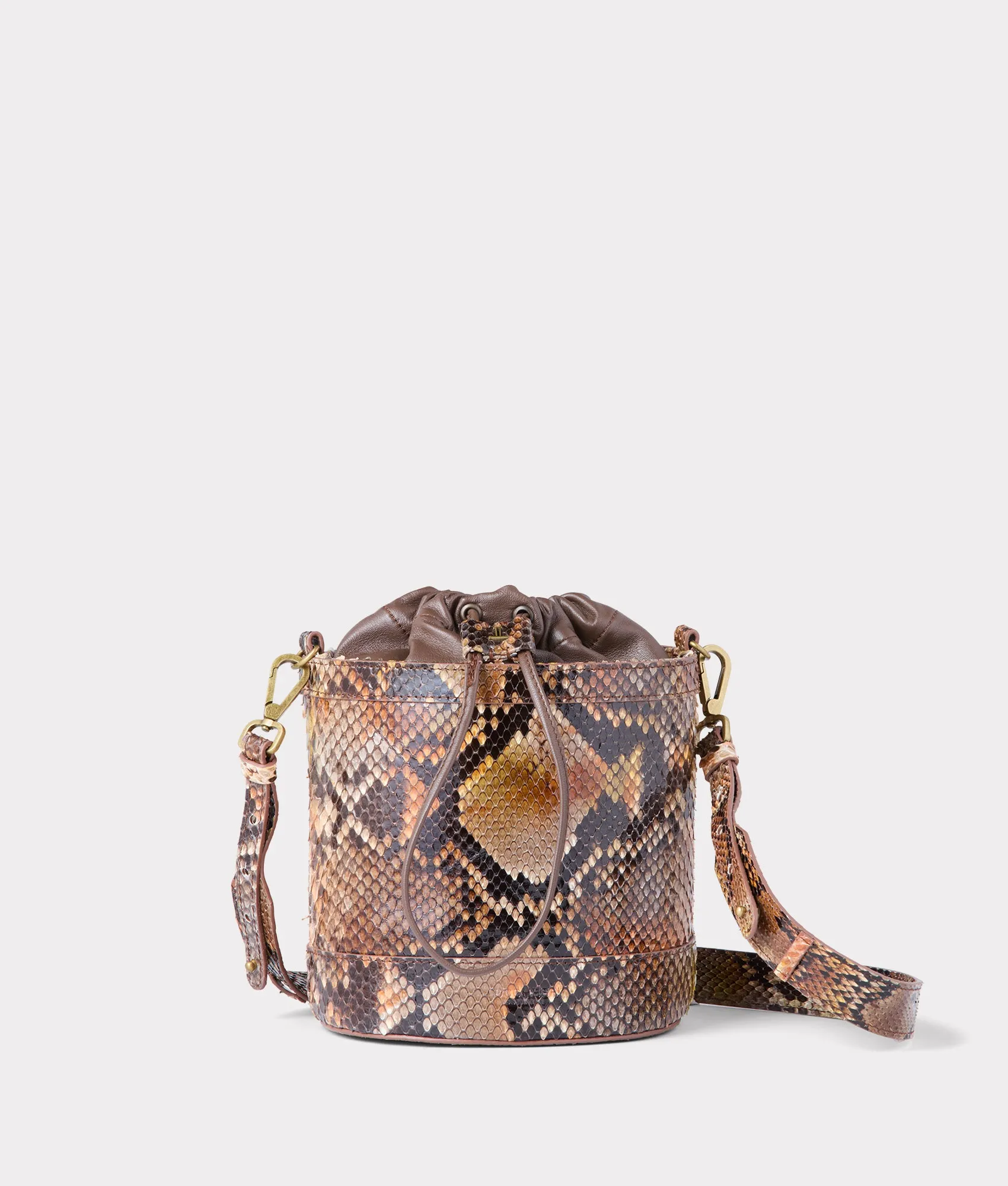 Fallon Exotic Bucket Bag :: Multi Python