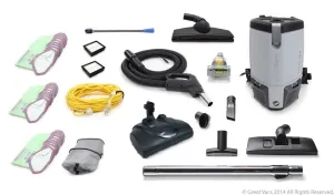 Fully Loaded More Powerful ProTeam ProVac FS6 6 QT QartCommercial Backpack vacuum Electric Power Head