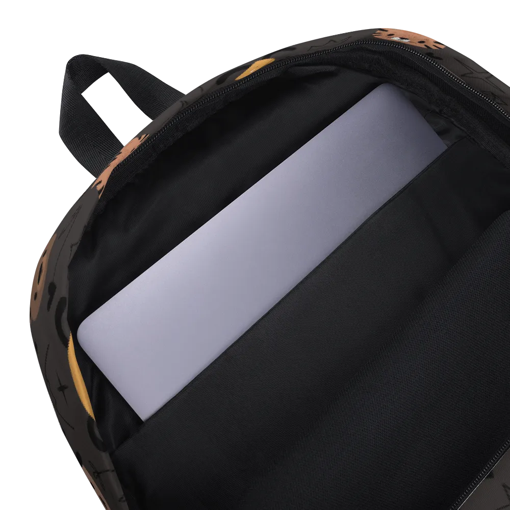 Grey Animal Faces Backpack