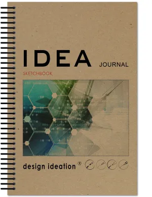 IDEA Journal Sketchbook. Spiral Bound. Journal Style. Multi-Media. (5.5" x 8.5") SB-50100-LS