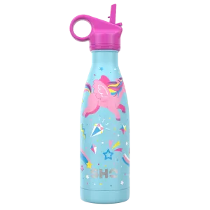 Kids Bottle with Straw Lid | Unicorn | 375ml