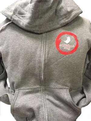 Kids Gray Zip Up Hoodie