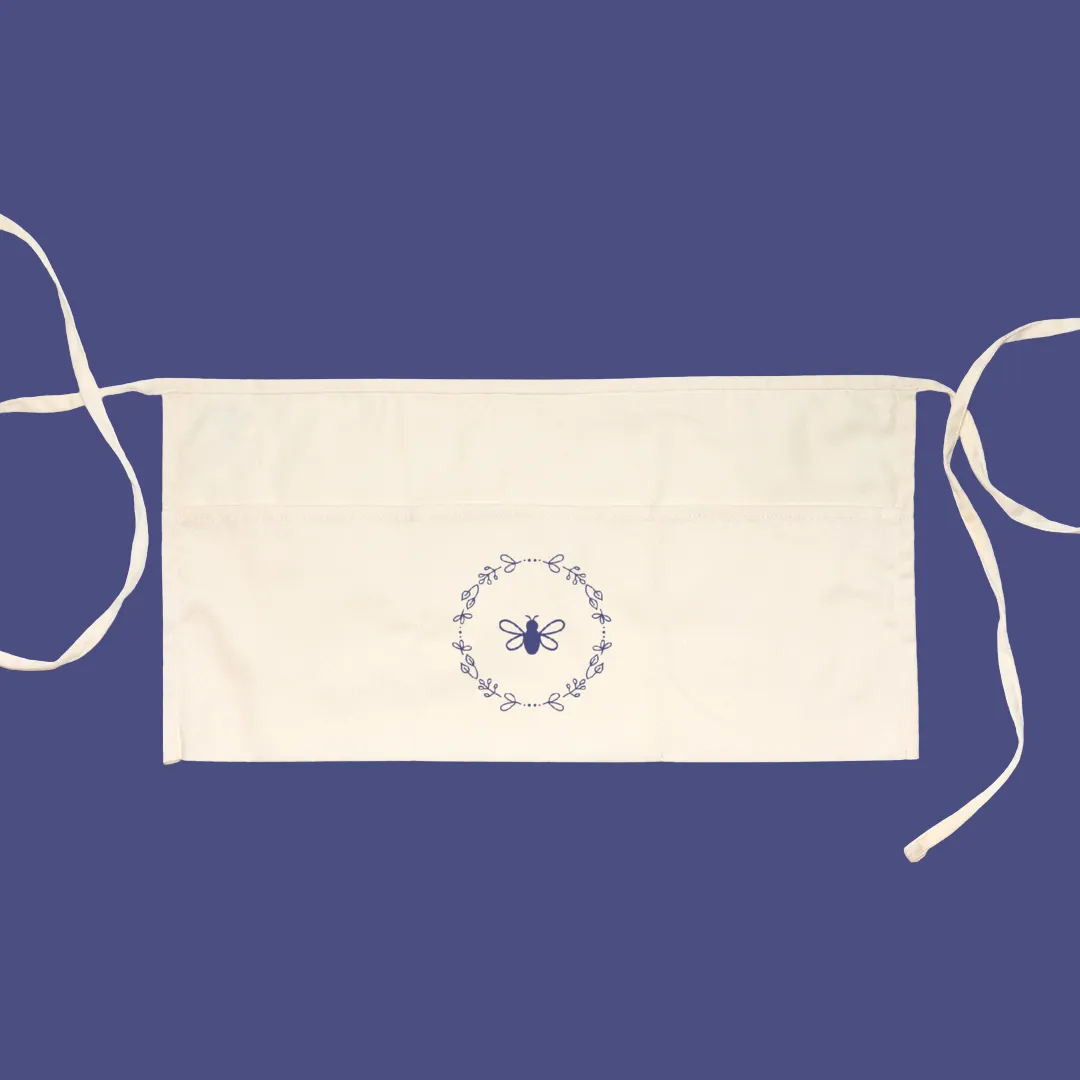Lavender Bee Gardener Apron