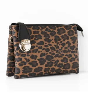 Leopard Crossbody/Wristlet