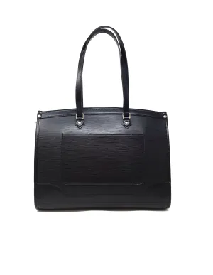 Louis Vuitton Black '09 'Madeleine' GM Epi Zip Tote