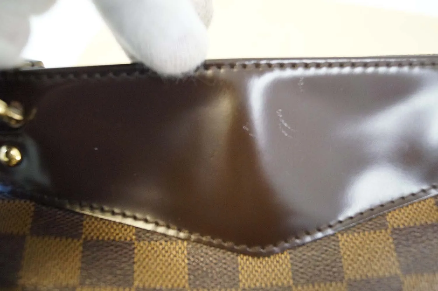 LOUIS VUITTON Damier Ebene Westminster GM Shoulder Handbag