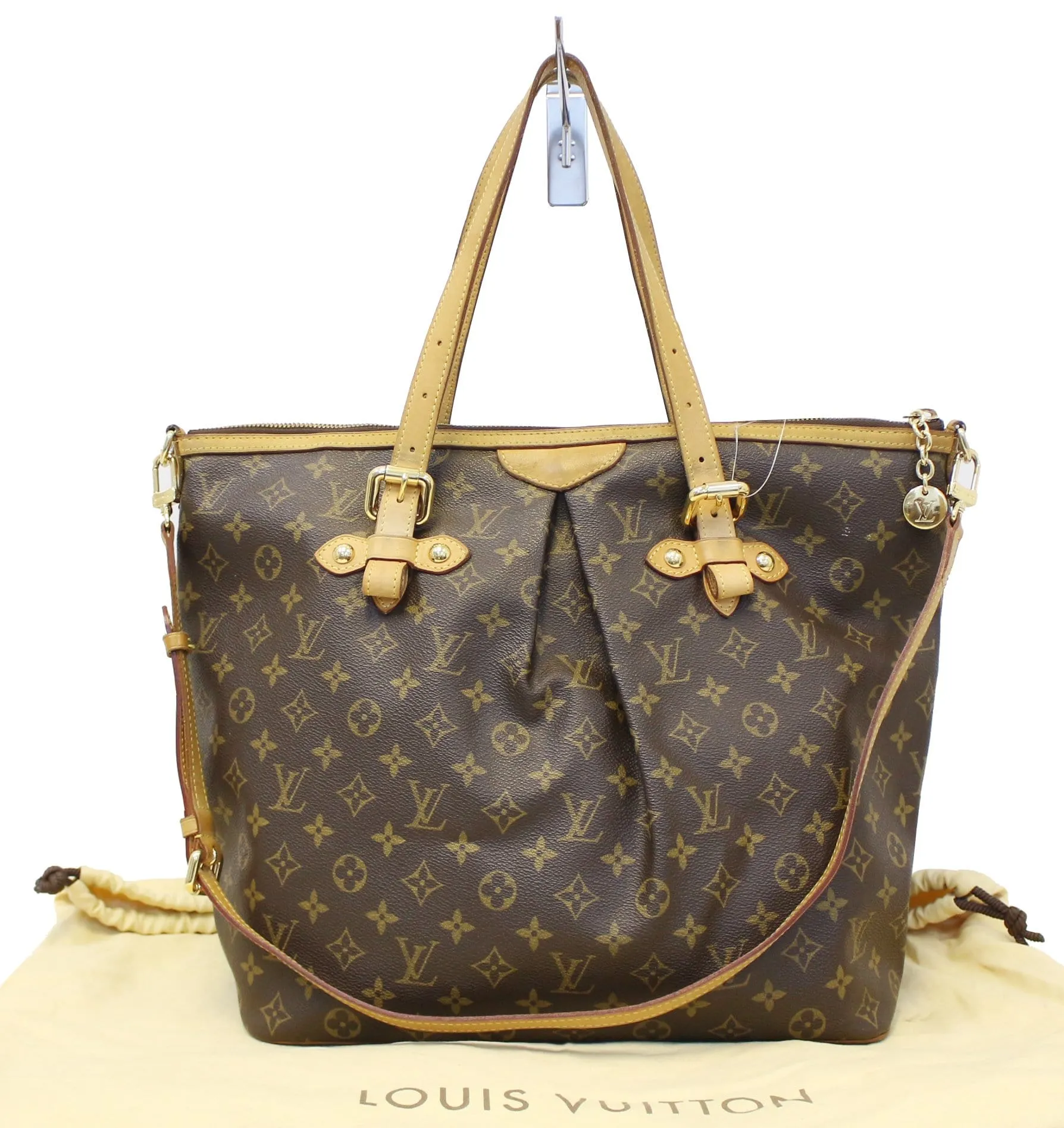 LOUIS VUITTON Monogram Canvas Palermo GM Tote Shoulder Bag