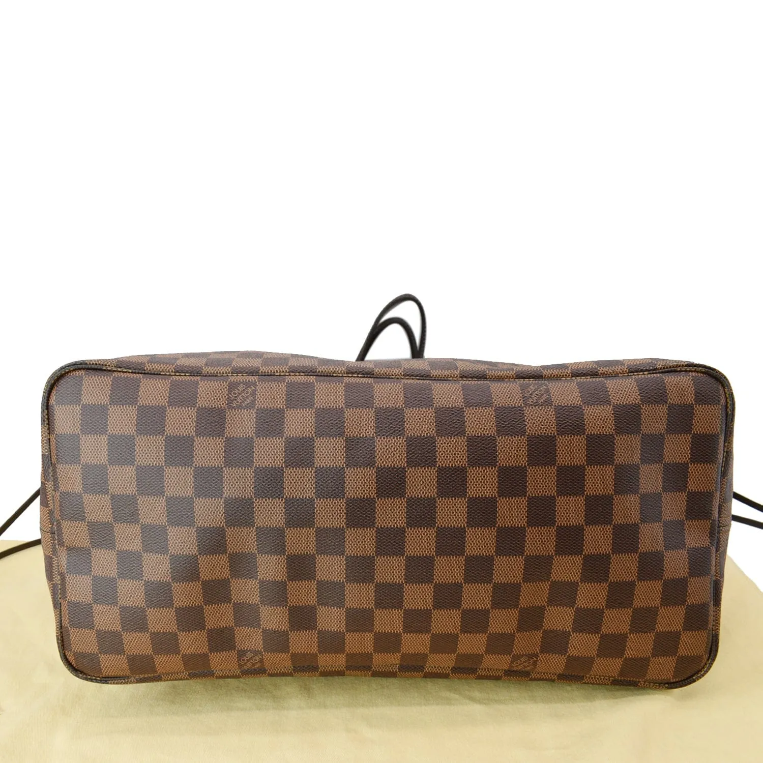 LOUIS VUITTON Neverfull GM Damier Ebene Tote Bag Brown