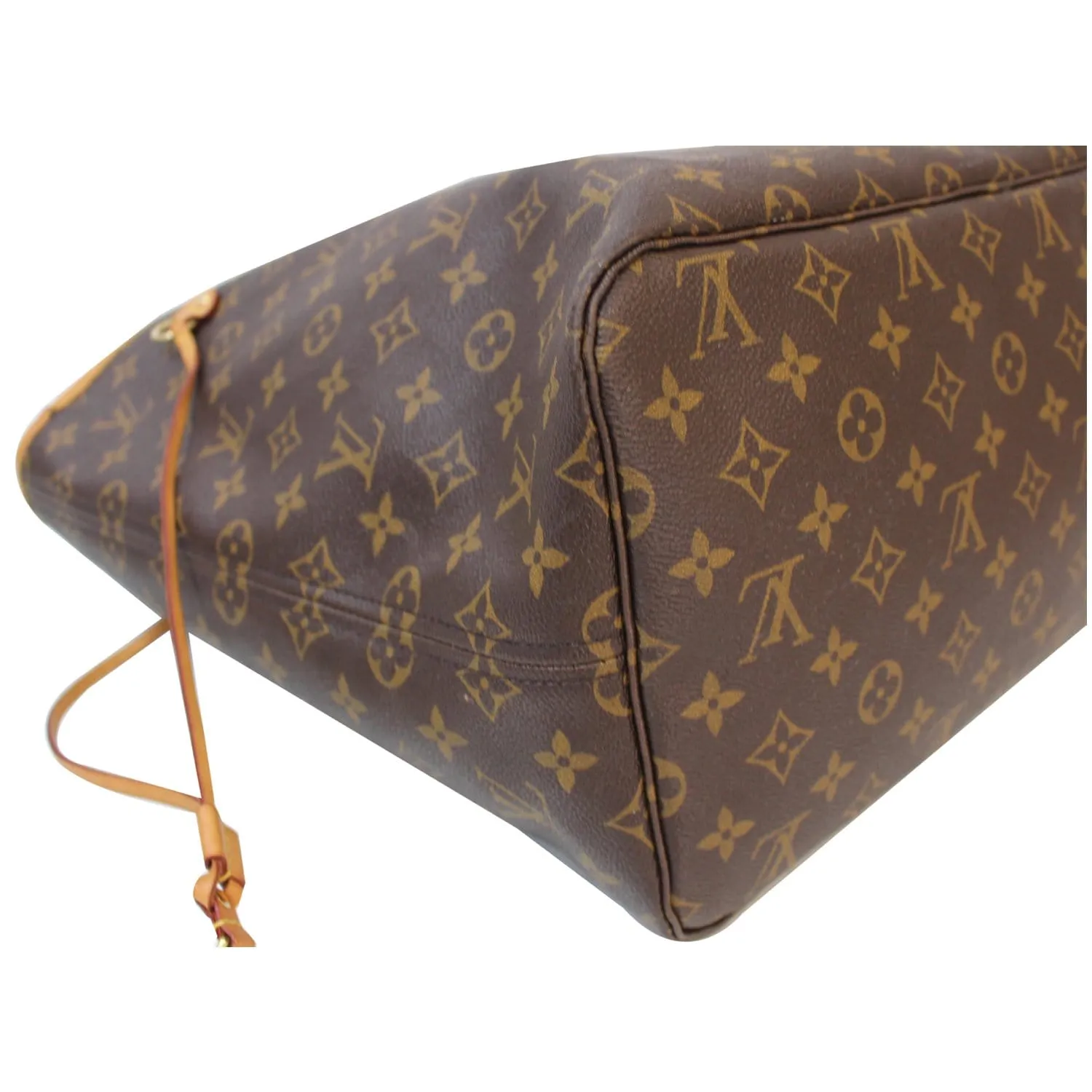 LOUIS VUITTON Neverfull GM Monogram Canvas Tote Shoulder Bag Brown