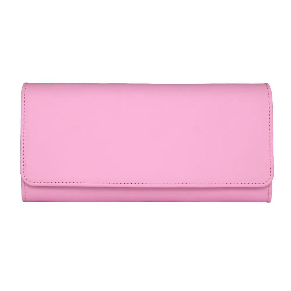 MAC&LOU Bifold Wallet Vegan Smooth Leather Pink