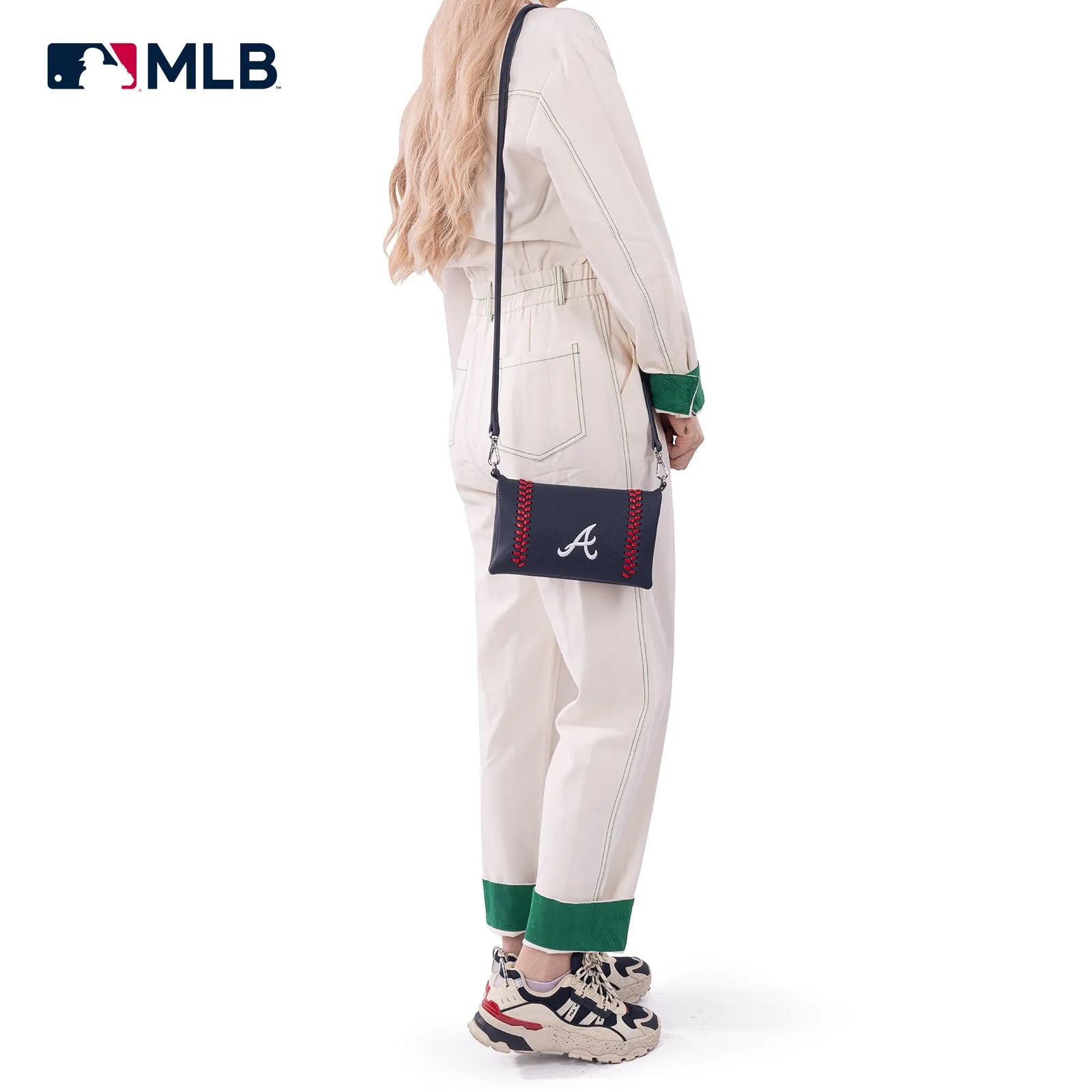 MLB-AB106   MLB Atlanta Braves Team Bi-Fold Clutch/Crossbody