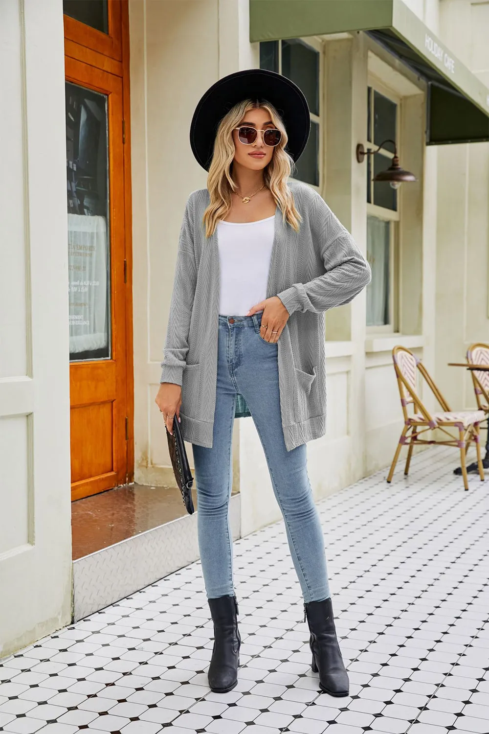 Paloma Long Sleeve Pocketed Cardigan
