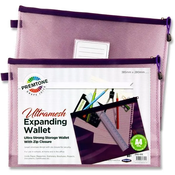 Premto - B4  Ultramesh Expanding Wallet - Grape Juice