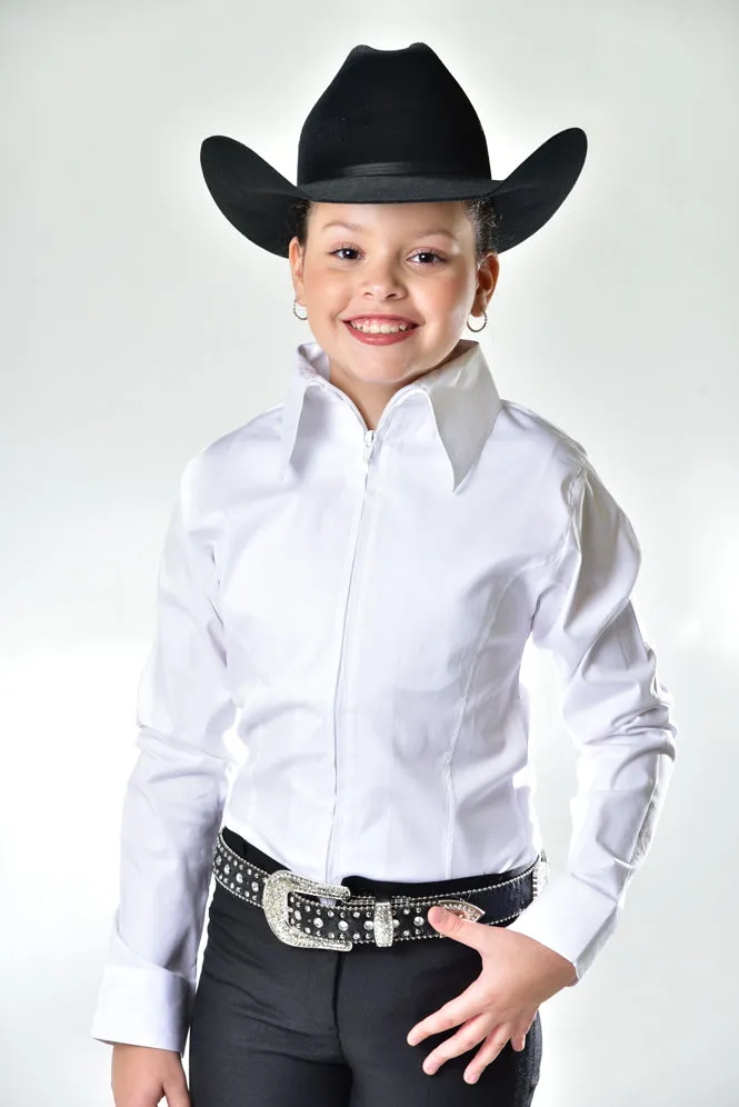 Royal Highness Young Girl Zip Up Show Shirt