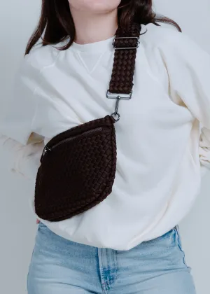 Sadie Woven Crossbody - Chocolate