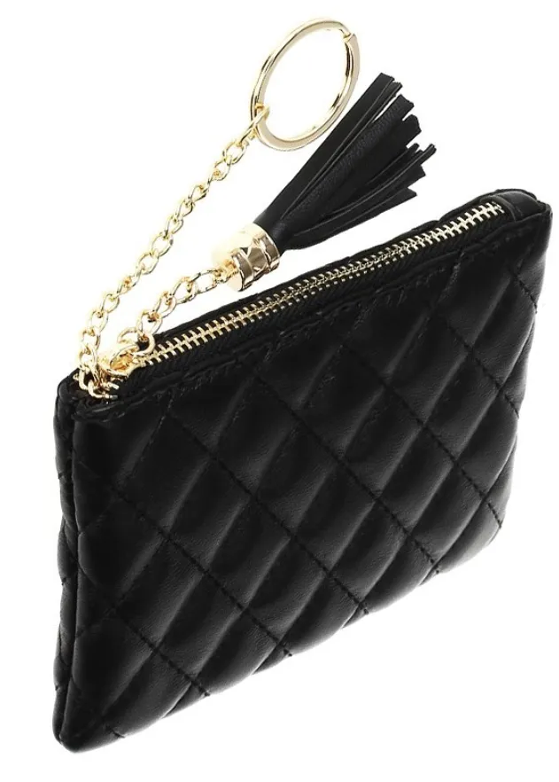 Small Quilted Zip Wallet