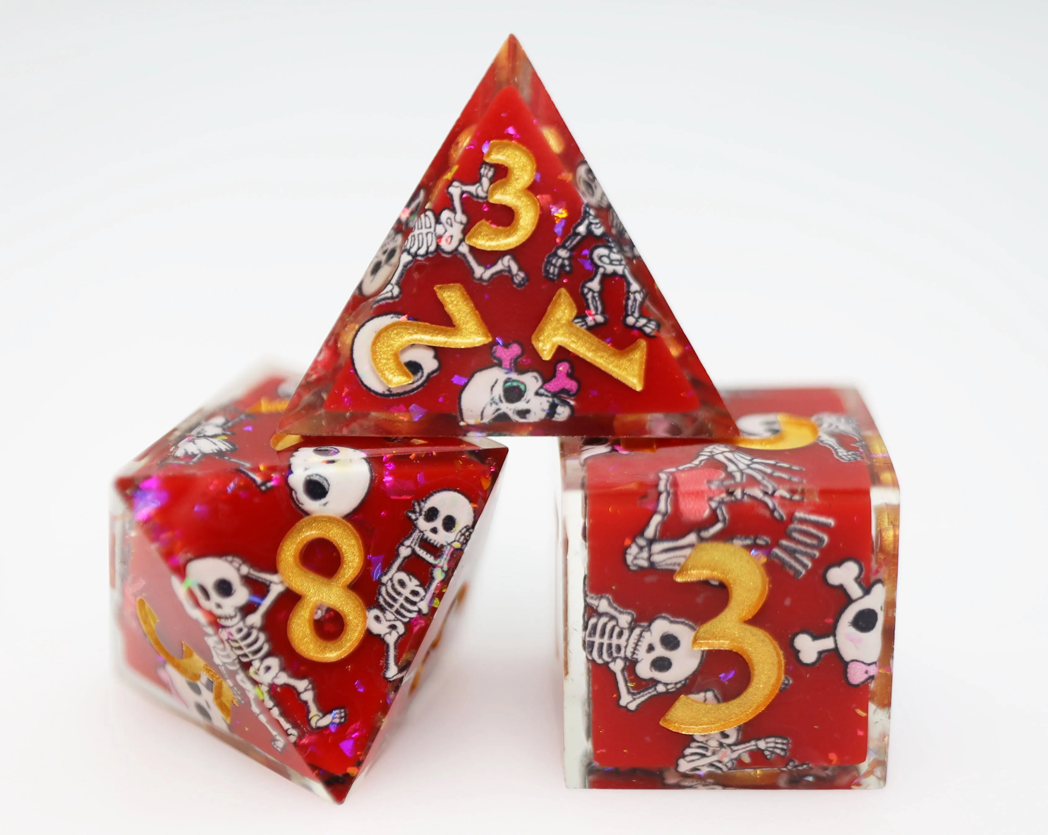 Some Body to Love: Sharp Edge Decal RPG Dice Set