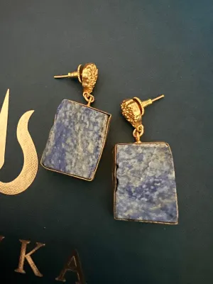 Statement Lapis Lazuli Danglers