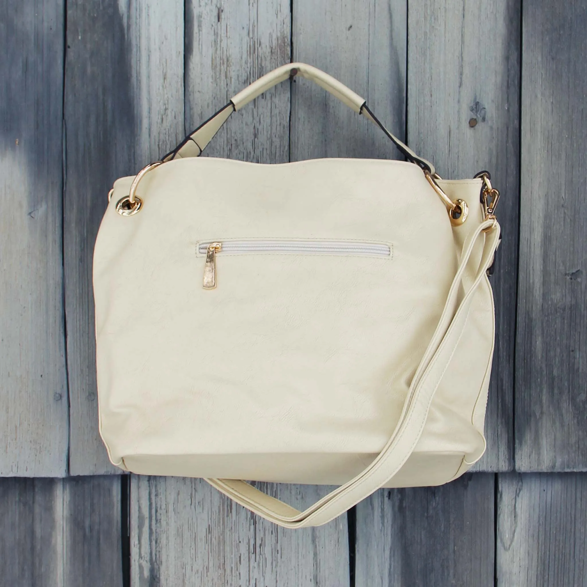 Stormy Skies Studded Tote in Sand