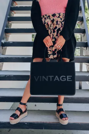 The Madison Tote By Vintage Havana - Black