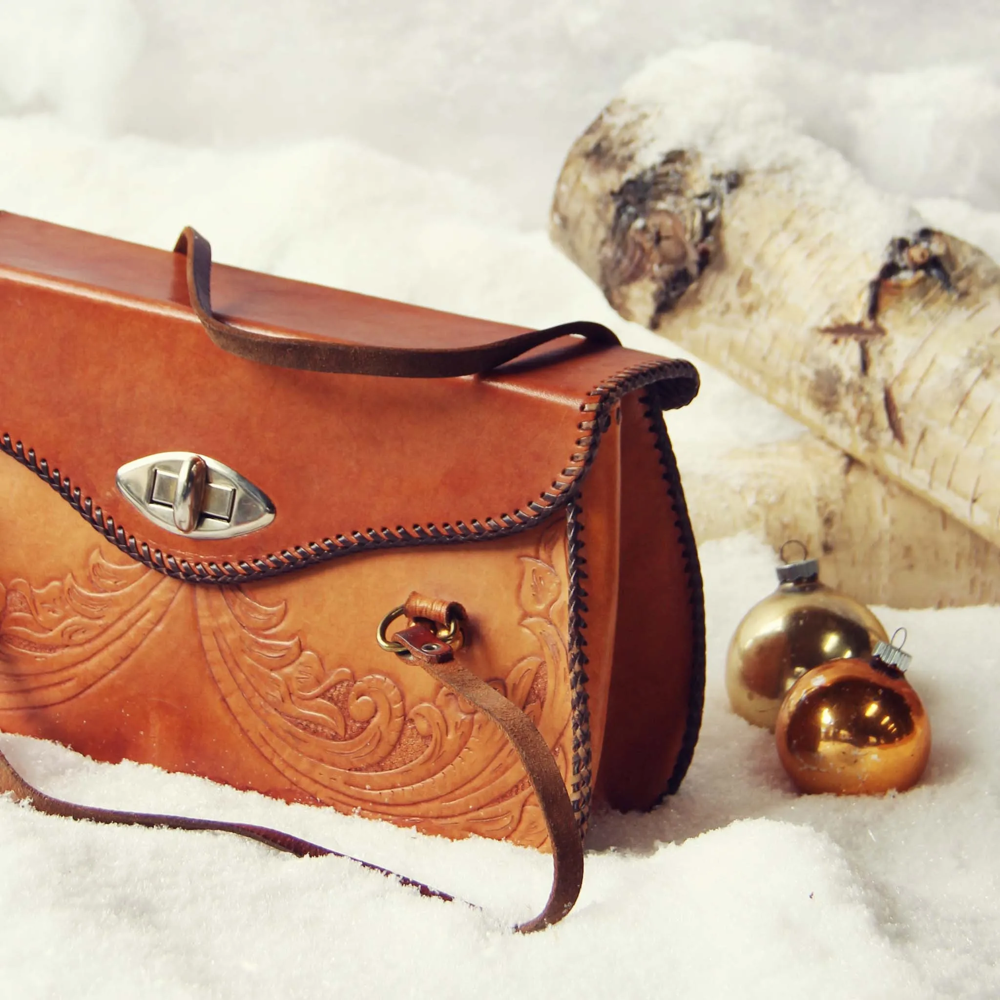 Vintage Forest Flower Tote