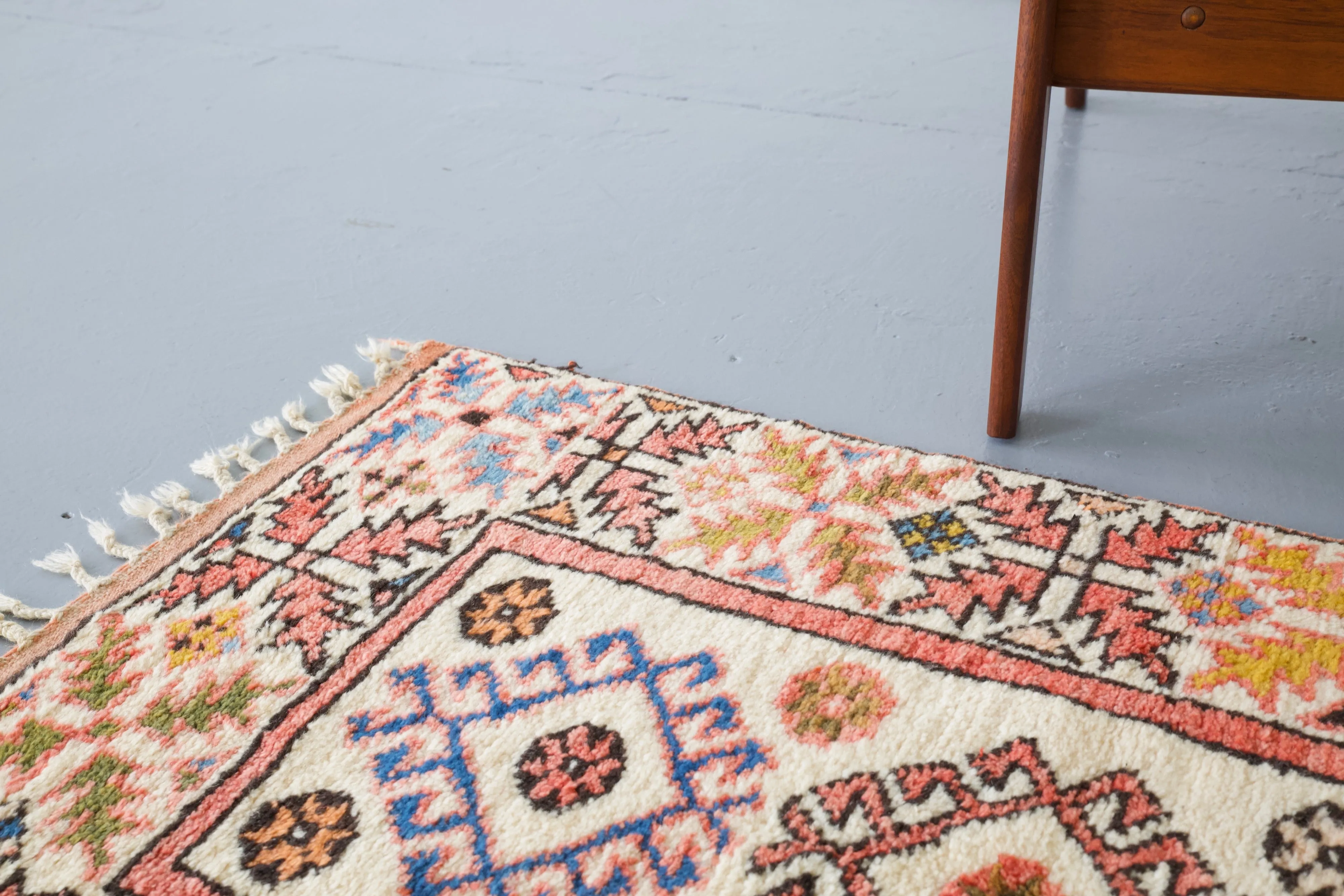 Vintage Turkish Antalya Dosemealti Runner Rug