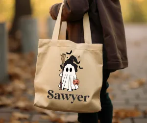 Wizard Ghost Trick-or-Treat Bag