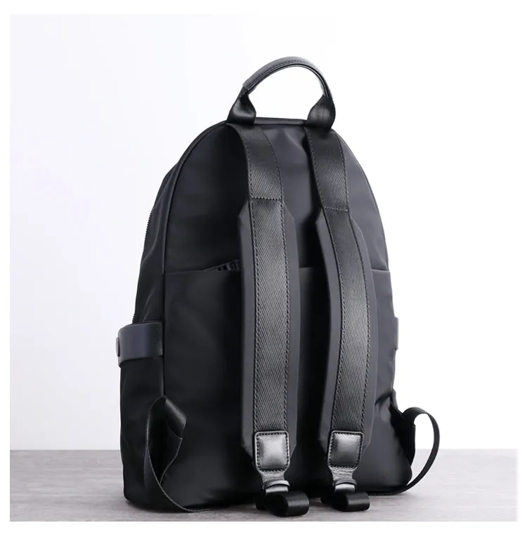 Womens Nylon Backpack Best Satchel Backpack Bag Nylon Black School Rucksack for Ladies