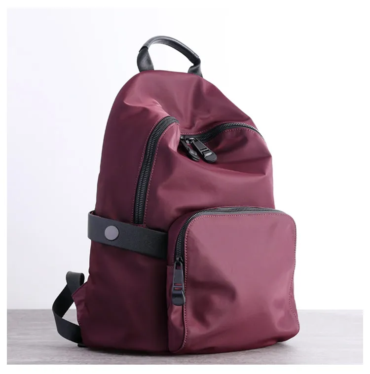 Womens Nylon Backpack Best Satchel Backpack Bag Nylon Black School Rucksack for Ladies